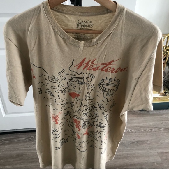 Game of thrones map tee shirt - Picture 3 of 5